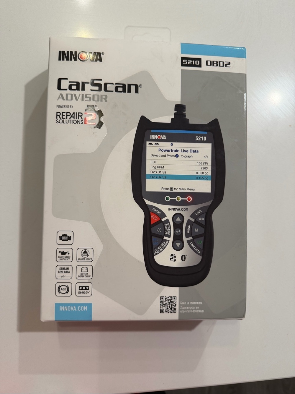BRAND NEW IN BOX Innova 5210 OBD2 Scanner & Engine Code Reader - Picture 2 of 5